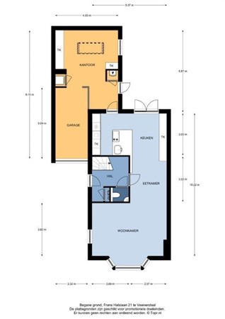 Floorplan - Frans Halslaan 21, 3904 XH Veenendaal